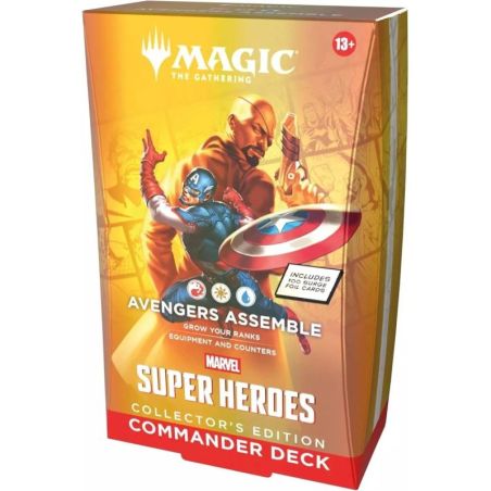 DECK COMMANDER COLLECTOR MAGIC THE GATHERING - MARVEL SUPER HEROES - AVENGERS ASSEMBLE - ENG